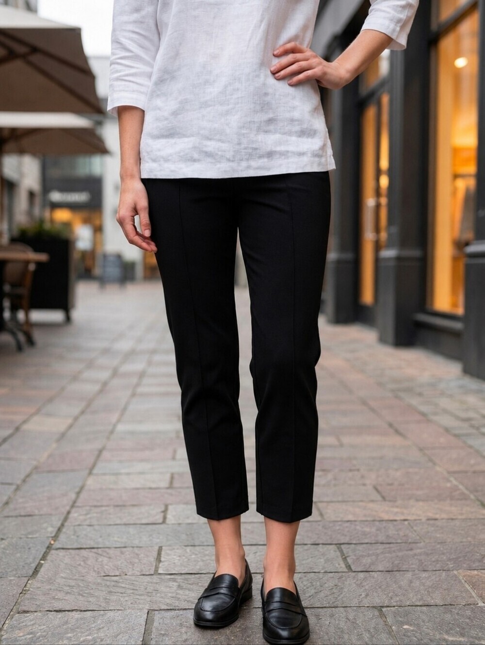 Lilly Pulitzer SzM Black Slim Fit Travel Stretch Ponte Pants